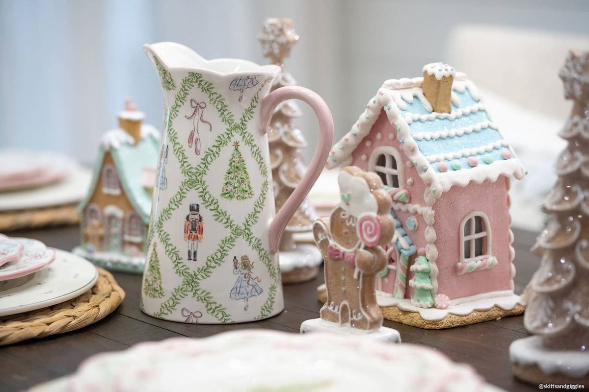 Christmas Nutcracker Ceramic Pitcher