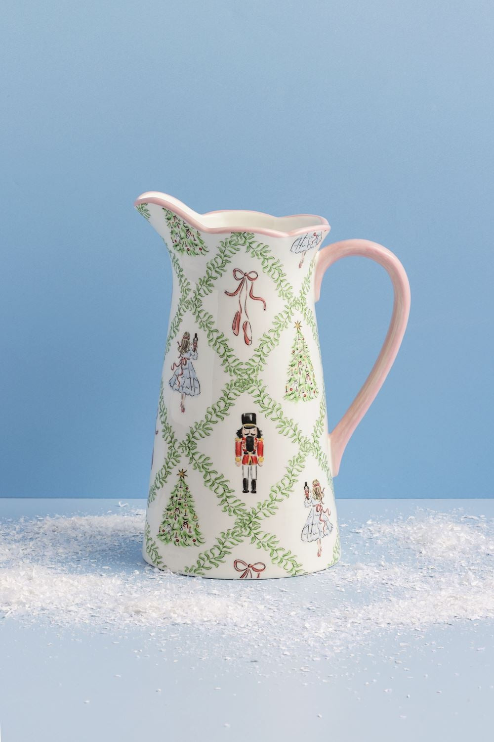 Christmas Nutcracker Ceramic Pitcher