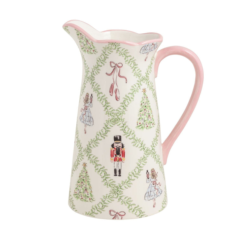Christmas Nutcracker Ceramic Pitcher